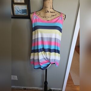 Boutique tank with front knot NWOT